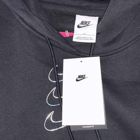 NIKE OVERSIZED FLEECE GRAPHIC HOODIE women’s New NWT - Picture 3 of 12